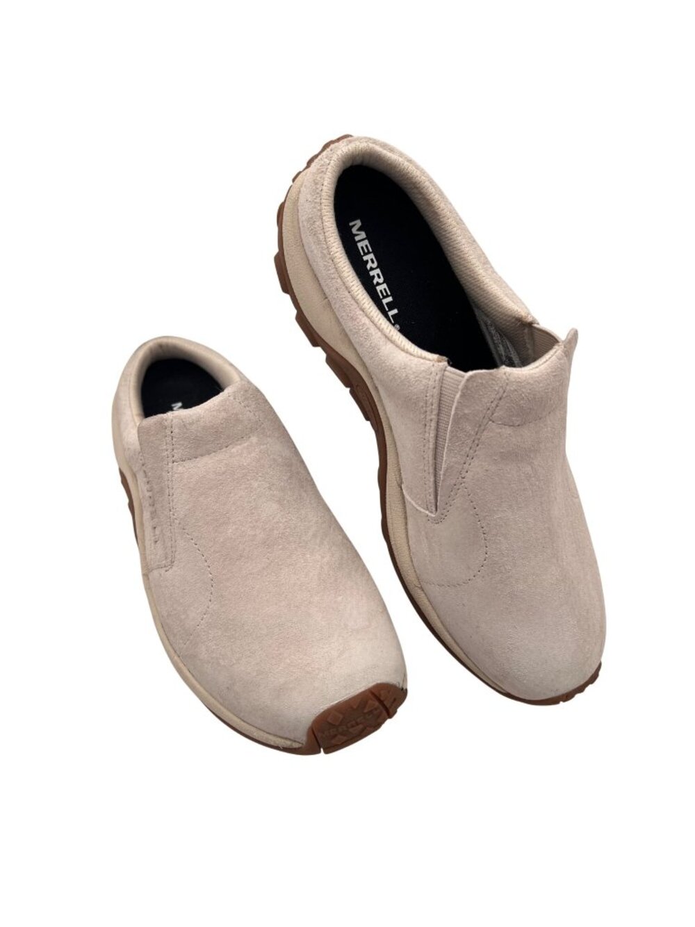 Merrell Jungle Moc Taupe Suede Slip-On Shoes Clogs Womens Size 7 US 37.5 EU